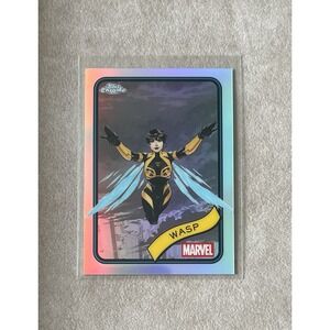 2025 Topps‎ Chrome Marvel Wasp #113 Refractor Base Card